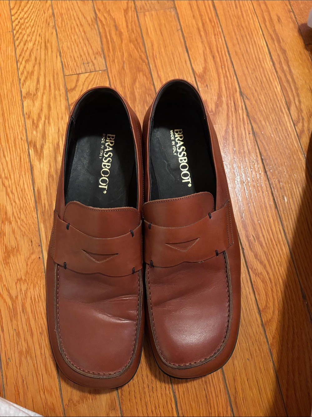 Brassboot Brown Leather Penny Loafers